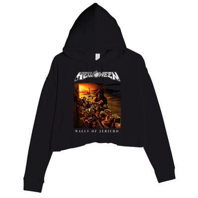 Helloween Walls Of Jericho Crop Fleece Hoodie