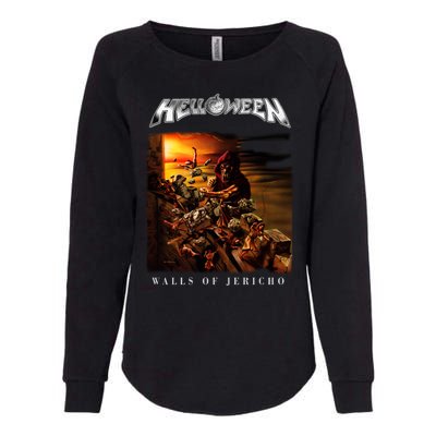 Helloween Walls Of Jericho Womens California Wash Sweatshirt