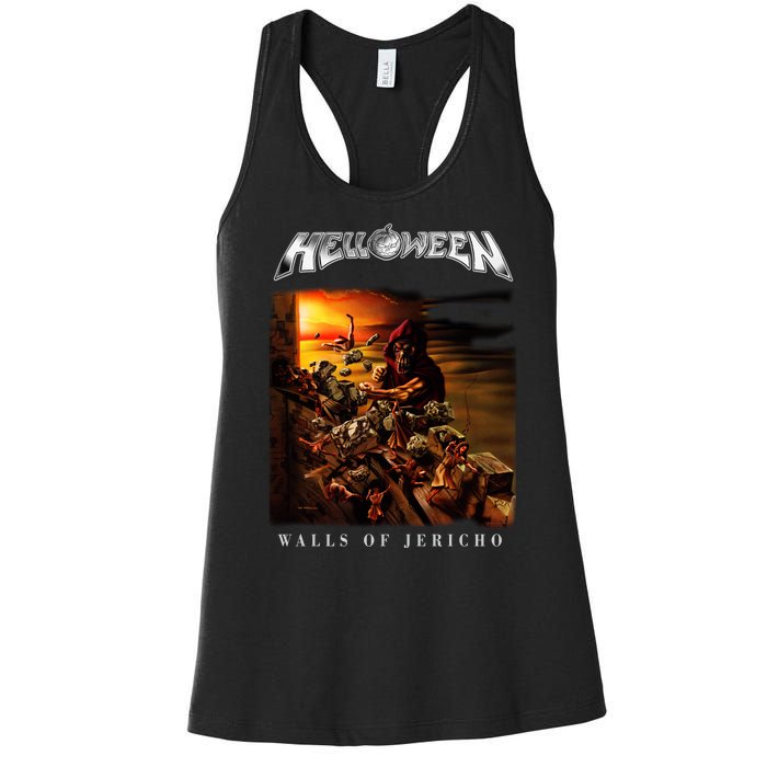 Helloween Walls Of Jericho Women's Racerback Tank