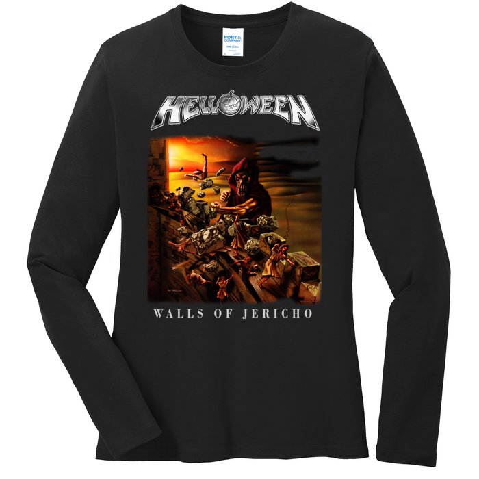 Helloween Walls Of Jericho Ladies Long Sleeve Shirt