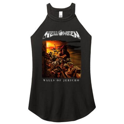 Helloween Walls Of Jericho Women's Perfect Tri Rocker Tank