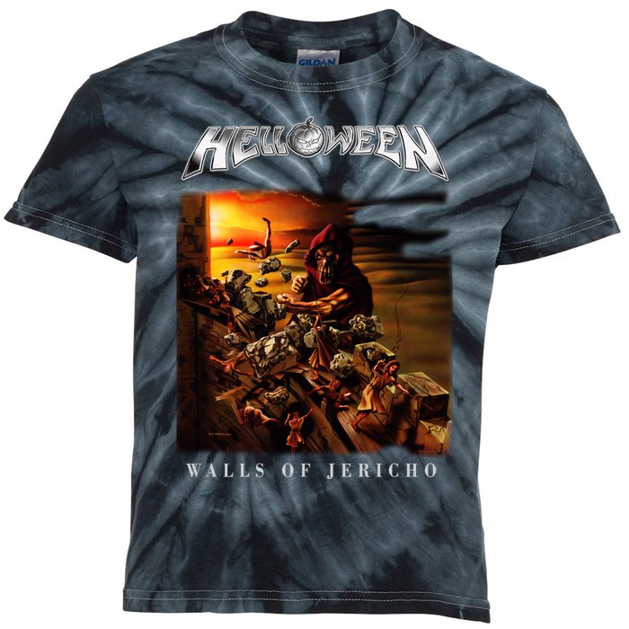 Helloween Walls Of Jericho Kids Tie-Dye T-Shirt