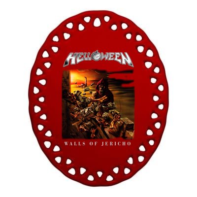 Helloween Walls Of Jericho Ceramic Oval Ornament