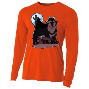 Hunter's Wolf Owl House Bad Girl Cartoon Movie Cooling Performance Long Sleeve Crew