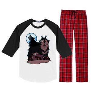 Hunter's Wolf Owl House Bad Girl Cartoon Movie Raglan Sleeve Pajama Set