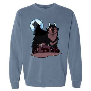 Hunter's Wolf Owl House Bad Girl Cartoon Movie Garment-Dyed Sweatshirt