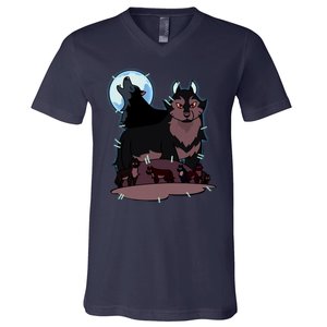 Hunter's Wolf Owl House Bad Girl Cartoon Movie V-Neck T-Shirt