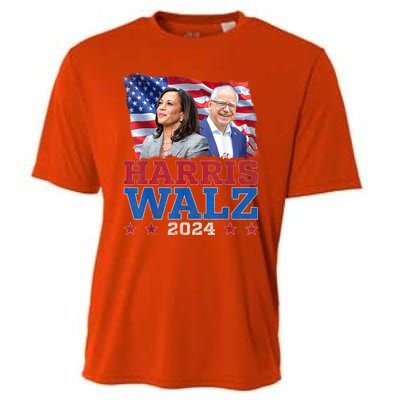 Harris Walz President Election 2024 Kamala Harris Tim Walz Cooling Performance Crew T-Shirt