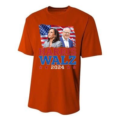 Harris Walz President Election 2024 Kamala Harris Tim Walz Performance Sprint T-Shirt