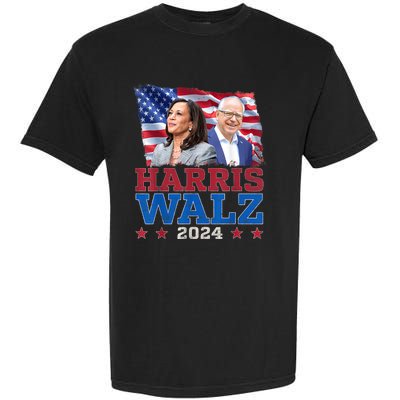 Harris Walz President Election 2024 Kamala Harris Tim Walz Garment-Dyed Heavyweight T-Shirt