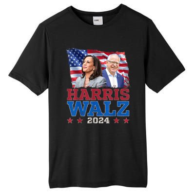 Harris Walz President Election 2024 Kamala Harris Tim Walz Tall Fusion ChromaSoft Performance T-Shirt