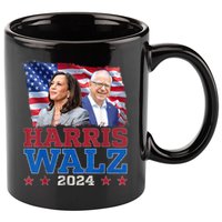 Harris Walz President Election 2024 Kamala Harris Tim Walz 11oz C Handle Ceramic Mug