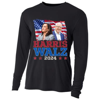 Harris Walz President Election 2024 Kamala Harris Tim Walz Cooling Performance Long Sleeve Crew