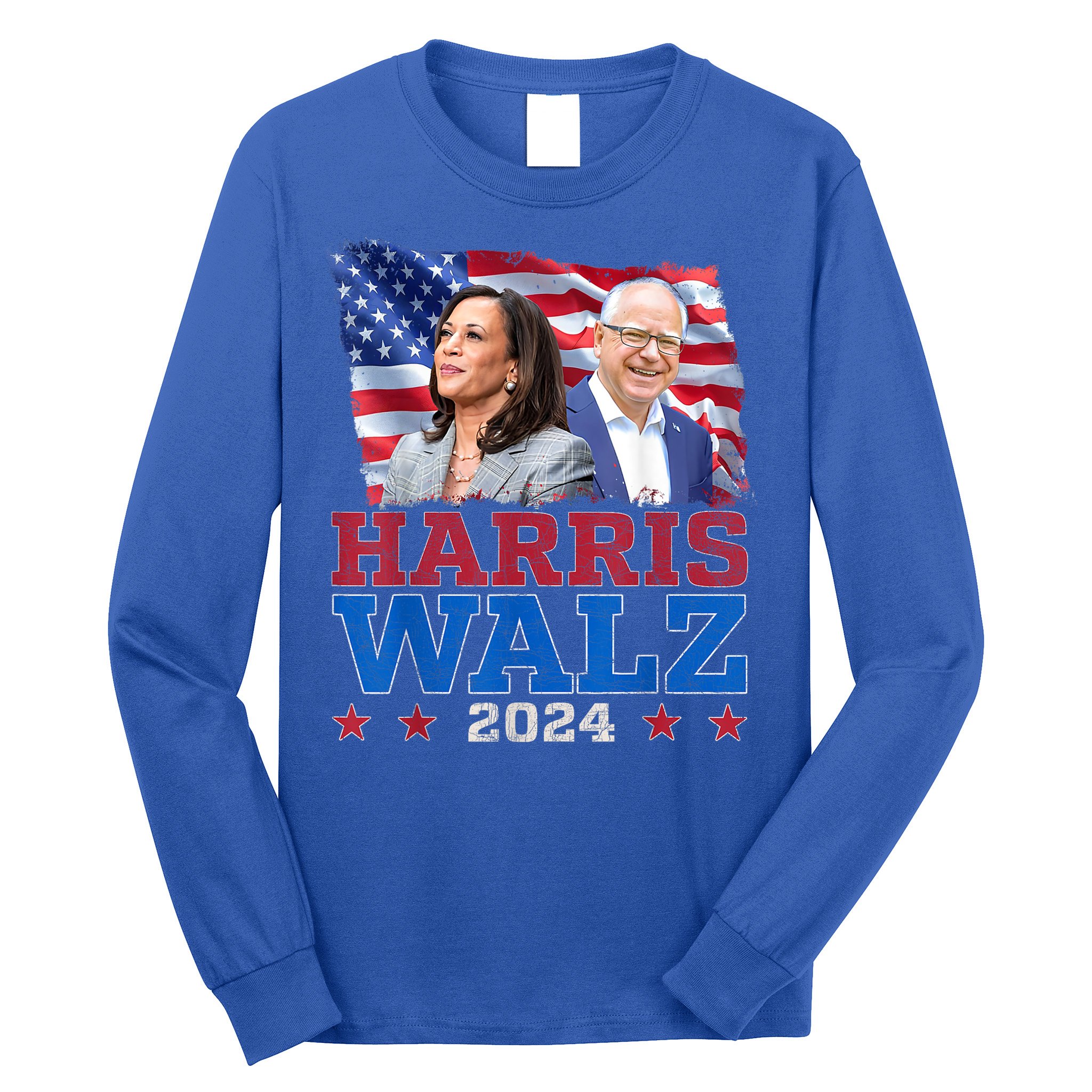 Harris Walz President Election 2024 Kamala Harris Tim Walz Long Sleeve Shirt