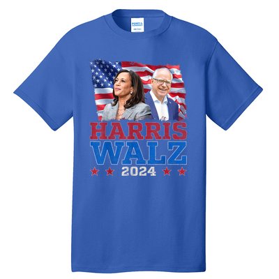 Harris Walz President Election 2024 Kamala Harris Tim Walz Tall T-Shirt