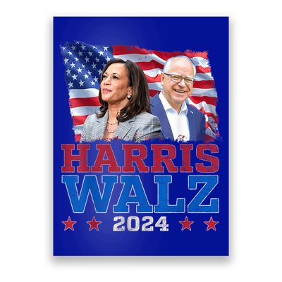 Harris Walz President Election 2024 Kamala Harris Tim Walz Poster
