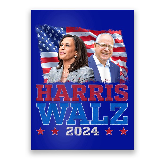 Harris Walz President Election 2024 Kamala Harris Tim Walz Poster