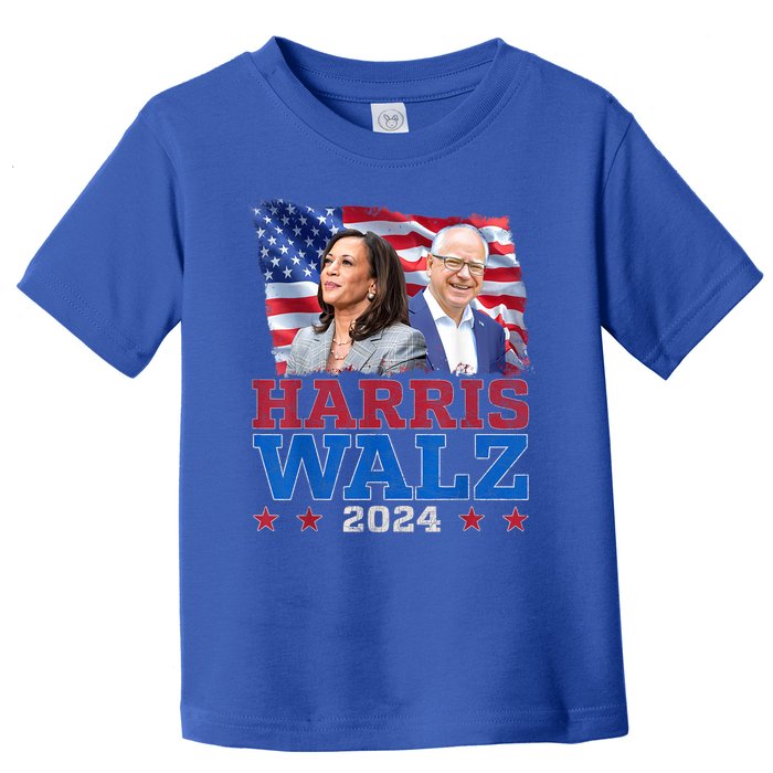 Harris Walz President Election 2024 Kamala Harris Tim Walz Toddler T-Shirt