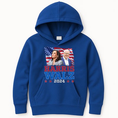 Harris Walz President Election 2024 Kamala Harris Tim Walz Kids Hoodie