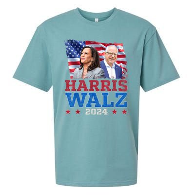 Harris Walz President Election 2024 Kamala Harris Tim Walz Sueded Cloud Jersey T-Shirt