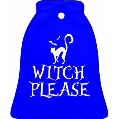 Halloween Witch Please Abh050 Gift Ceramic Bell Ornament