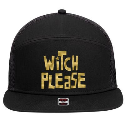 Halloween Witch Please Abh059 Gift 7 Panel Mesh Trucker Snapback Hat