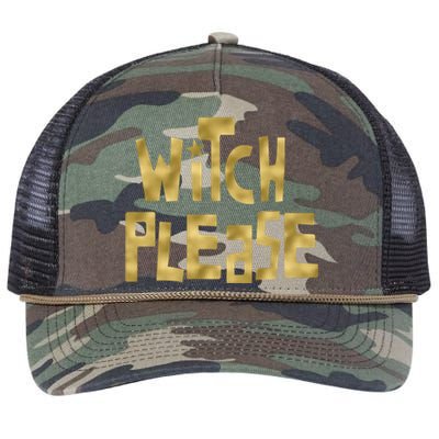 Halloween Witch Please Abh059 Gift Retro Rope Trucker Hat Cap