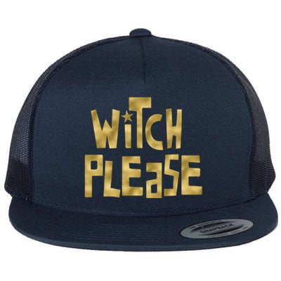 Halloween Witch Please Abh059 Gift Flat Bill Trucker Hat