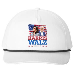 Harris Walz President Election 2024 Kamala Harris Tim Walz Snapback Five-Panel Rope Hat