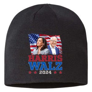 Harris Walz President Election 2024 Kamala Harris Tim Walz Sustainable Beanie