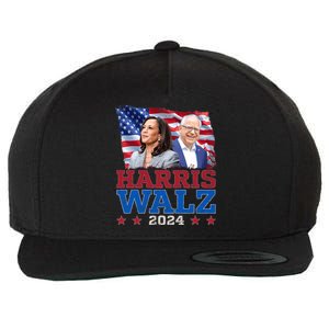 Harris Walz President Election 2024 Kamala Harris Tim Walz Wool Snapback Cap