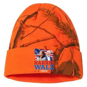 Harris Walz President Election 2024 Kamala Harris Tim Walz Kati Licensed 12" Camo Beanie