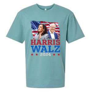 Harris Walz President Election 2024 Kamala Harris Tim Walz America Flag Design Sueded Cloud Jersey T-Shirt