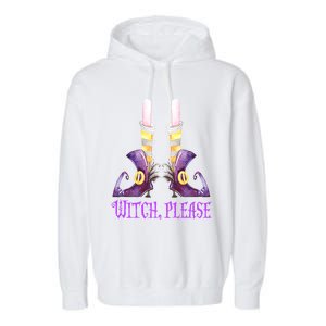 Halloween Witch Please Purple Meaningful Gift Garment-Dyed Fleece Hoodie