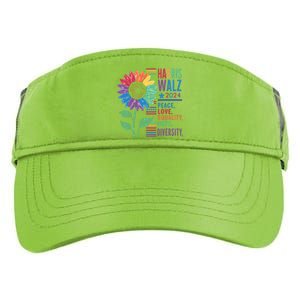 Harris Walz Peace Love Equality Hope Diversity Kamala 2024 Adult Drive Performance Visor