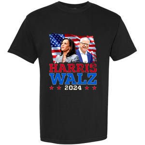 Harris Walz President Election 2024 Kamala Harris Tim Walz Garment-Dyed Heavyweight T-Shirt