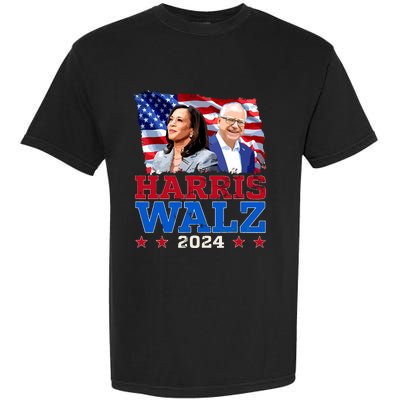 Harris Walz President Election 2024 Kamala Harris Tim Walz Garment-Dyed Heavyweight T-Shirt