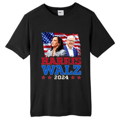 Harris Walz President Election 2024 Kamala Harris Tim Walz Tall Fusion ChromaSoft Performance T-Shirt