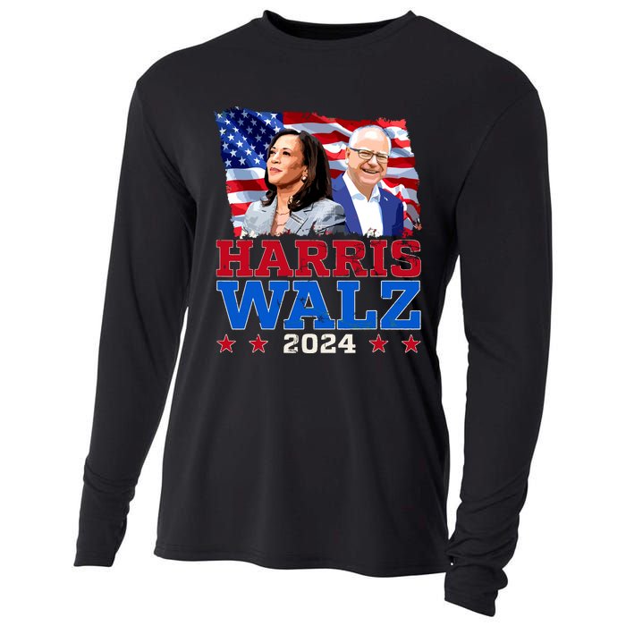 Harris Walz President Election 2024 Kamala Harris Tim Walz Cooling Performance Long Sleeve Crew