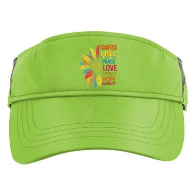 Harris Waltz Peace Love Equality Hope Diversity Adult Drive Performance Visor