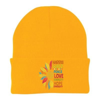 Harris Waltz Peace Love Equality Hope Diversity Knit Cap Winter Beanie