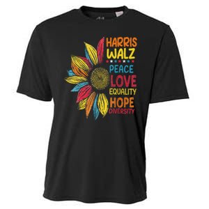 Harris Waltz Peace Love Equality Hope Diversity Cooling Performance Crew T-Shirt