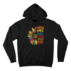 Harris Waltz Peace Love Equality Hope Diversity Hoodie