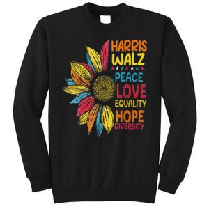 Harris Waltz Peace Love Equality Hope Diversity Sweatshirt