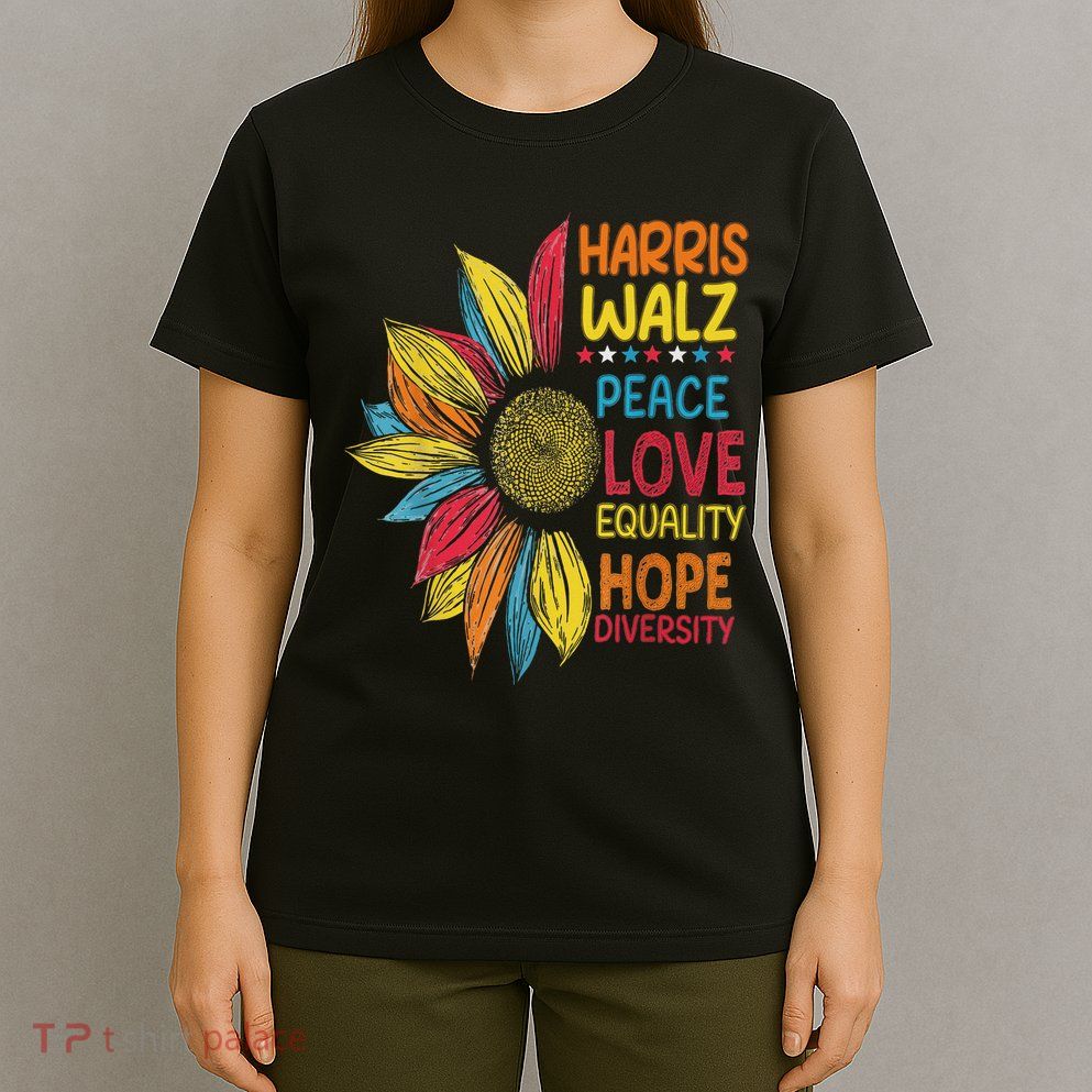 Harris Waltz Peace Love Equality Hope Diversity T-Shirt