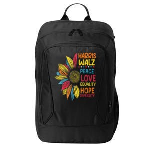 Harris Waltz Peace Love Equality Hope Diversity City Backpack