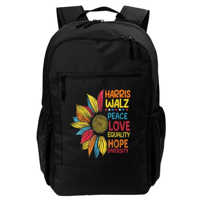Harris Waltz Peace Love Equality Hope Diversity Backpack