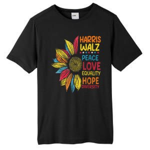 Harris Waltz Peace Love Equality Hope Diversity Tall Fusion ChromaSoft Performance T-Shirt