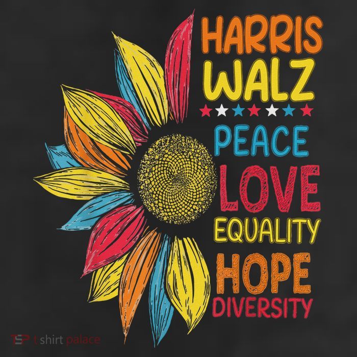 Harris Waltz Peace Love Equality Hope Diversity Beanie