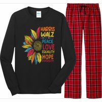 Harris Waltz Peace Love Equality Hope Diversity Long Sleeve Pajama Set